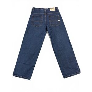 Southpole Men's 36 Vintage Baggy Jeans Dark Blue Denim Y2K Wide Leg Skater